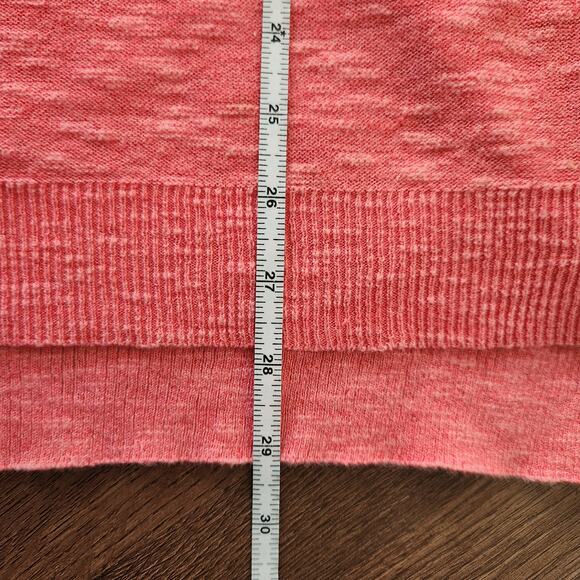 Eileen Fisher Organic Linen Cotton Blend Light Knit Sweater S Salmon Pink‎ Beach - Picture 7 of 7